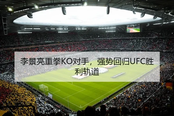 李景亮重拳KO对手，强势回归UFC胜利轨道